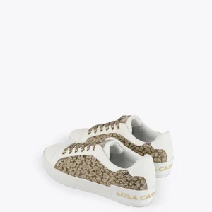 Lola Casademunt Calzado<Zapatillas sneakers estampado leopardo DORADO