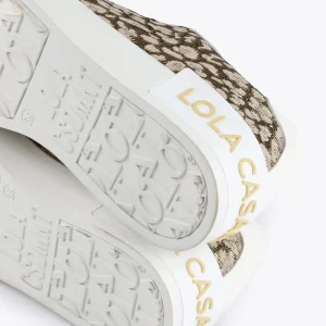 Lola Casademunt Calzado<Zapatillas sneakers estampado leopardo DORADO