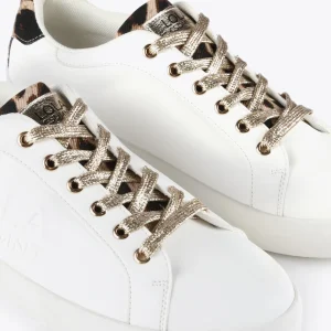 Lola Casademunt Animal Print | Zapatillas Deportivas<Zapatillas tipo sneakers detalles animal print BLANCO-MARRON