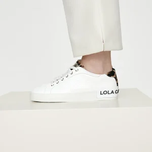 Lola Casademunt Animal Print | Zapatillas Deportivas<Zapatillas tipo sneakers detalles animal print BLANCO-MARRON