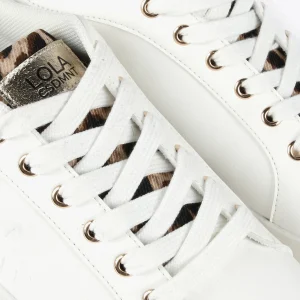 Lola Casademunt Animal Print | Zapatillas Deportivas<Zapatillas tipo sneakers detalles animal print BLANCO-MARRON