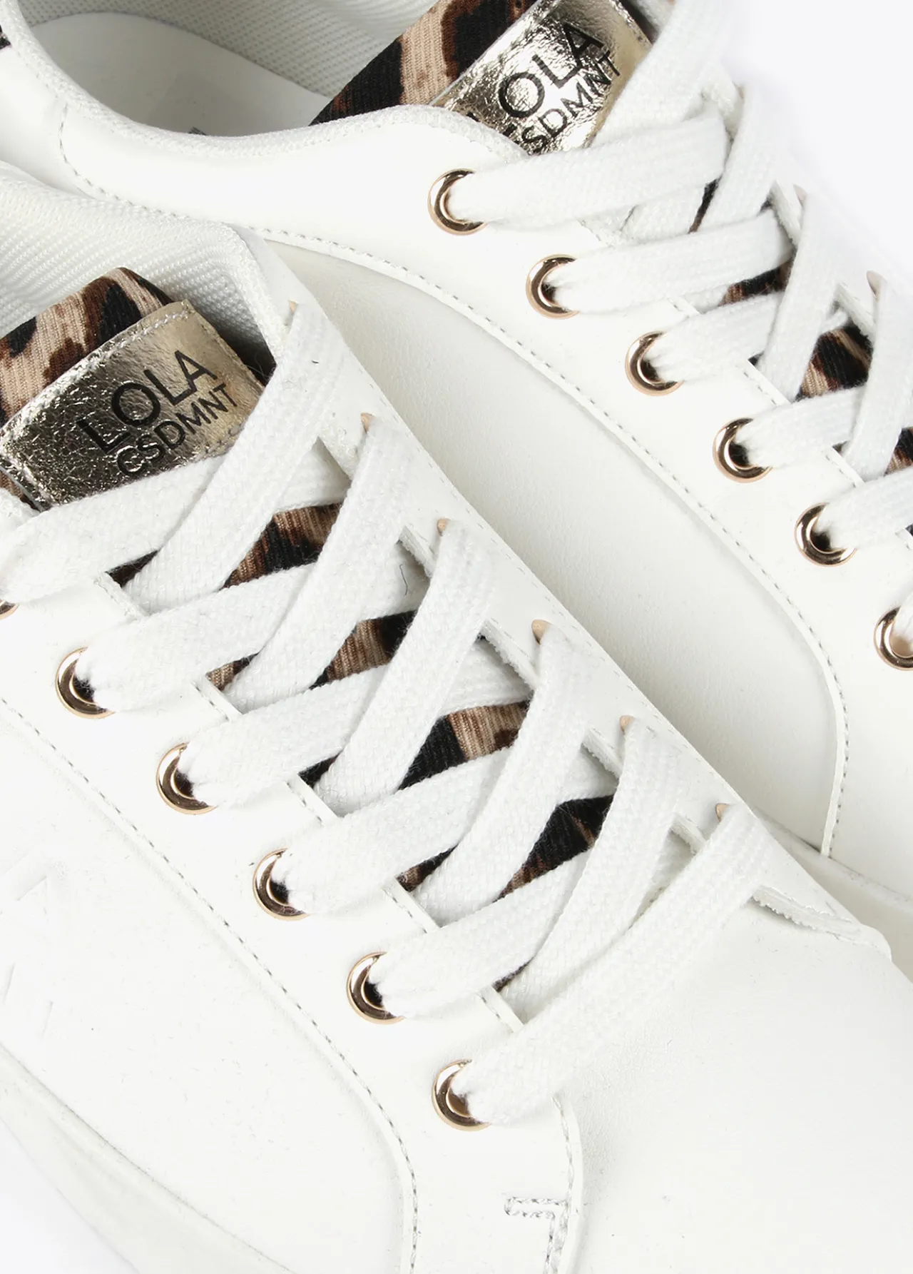 zapatillas_tipo_sneakers_detalles_animal_print_5.webp Lola Casademunt Animal Print | Zapatillas Deportivas<Zapatillas tipo sneakers detalles animal print BLANCO-MARRON