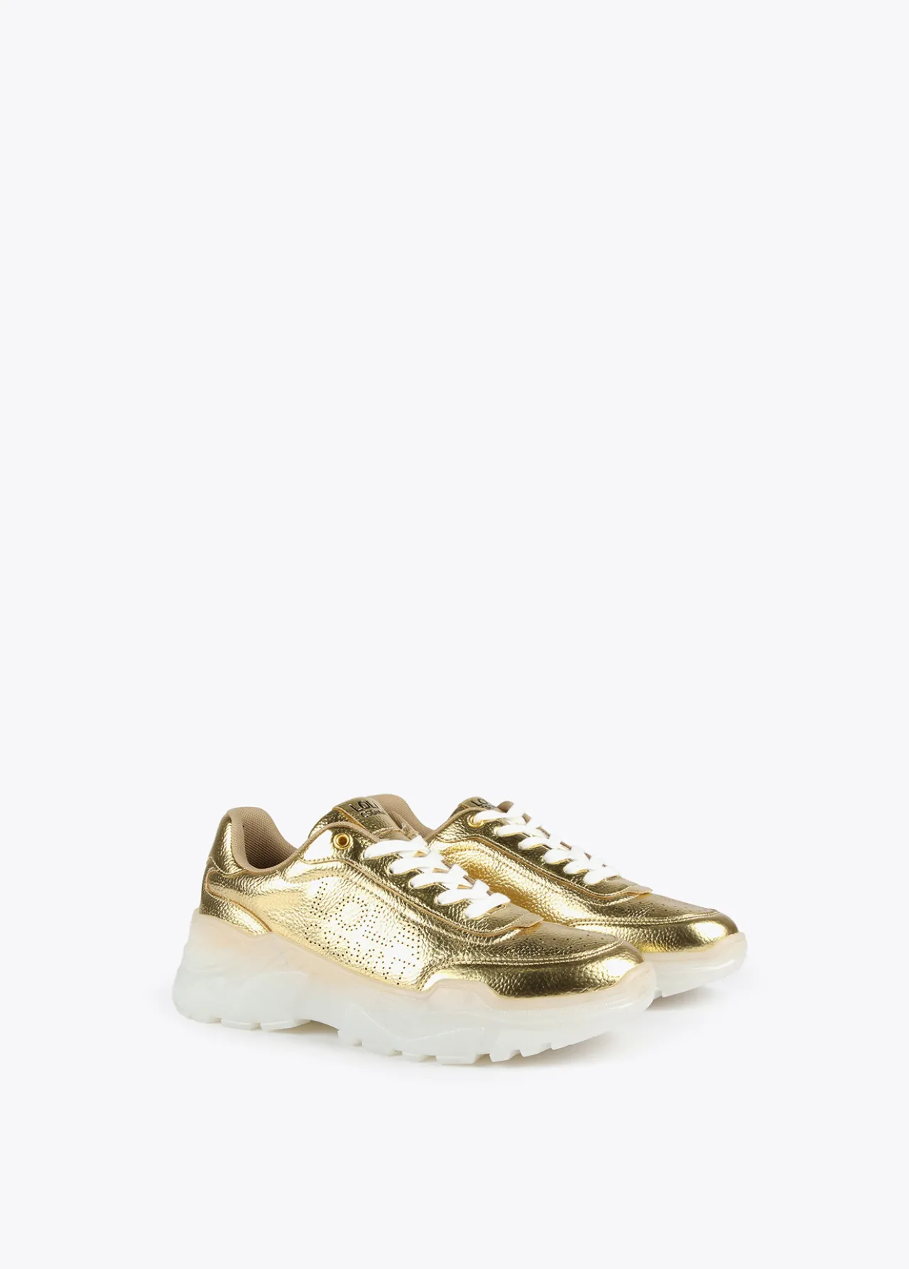 zapatillas_tipo_sneakers_metalizadas_1.webp Lola Casademunt Calzado<Zapatillas tipo sneakers metalizadas DORADO