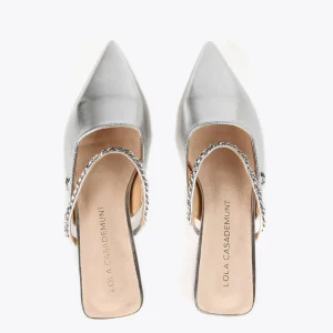 Lola Casademunt Zapatos Planos<Zapato plano destalonado PLATEADO