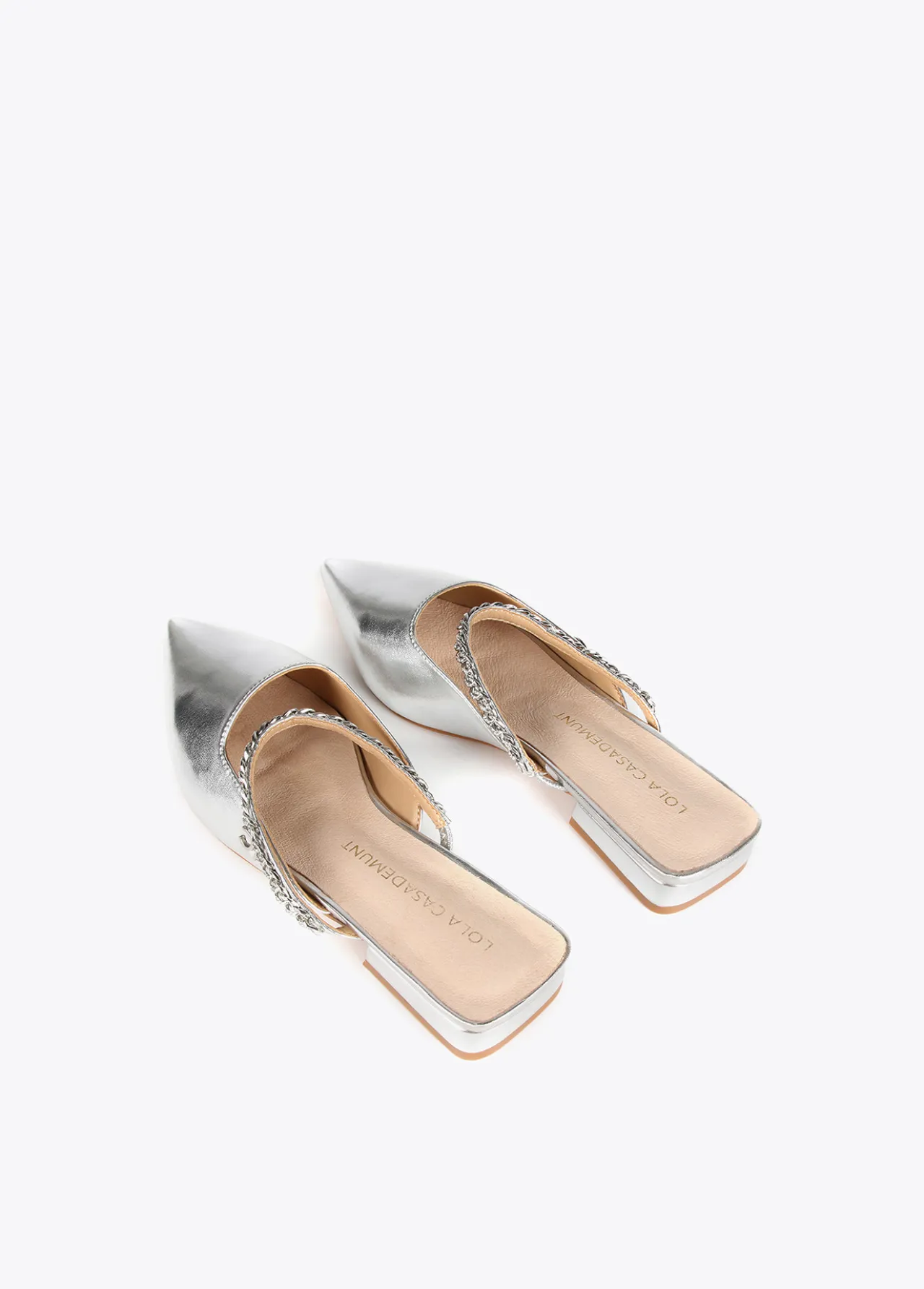 zapato_plano_destalonado_5.webp Lola Casademunt Zapatos Planos<Zapato plano destalonado PLATEADO