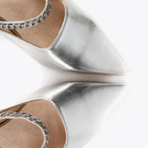 Lola Casademunt Zapatos Planos<Zapato plano destalonado PLATEADO