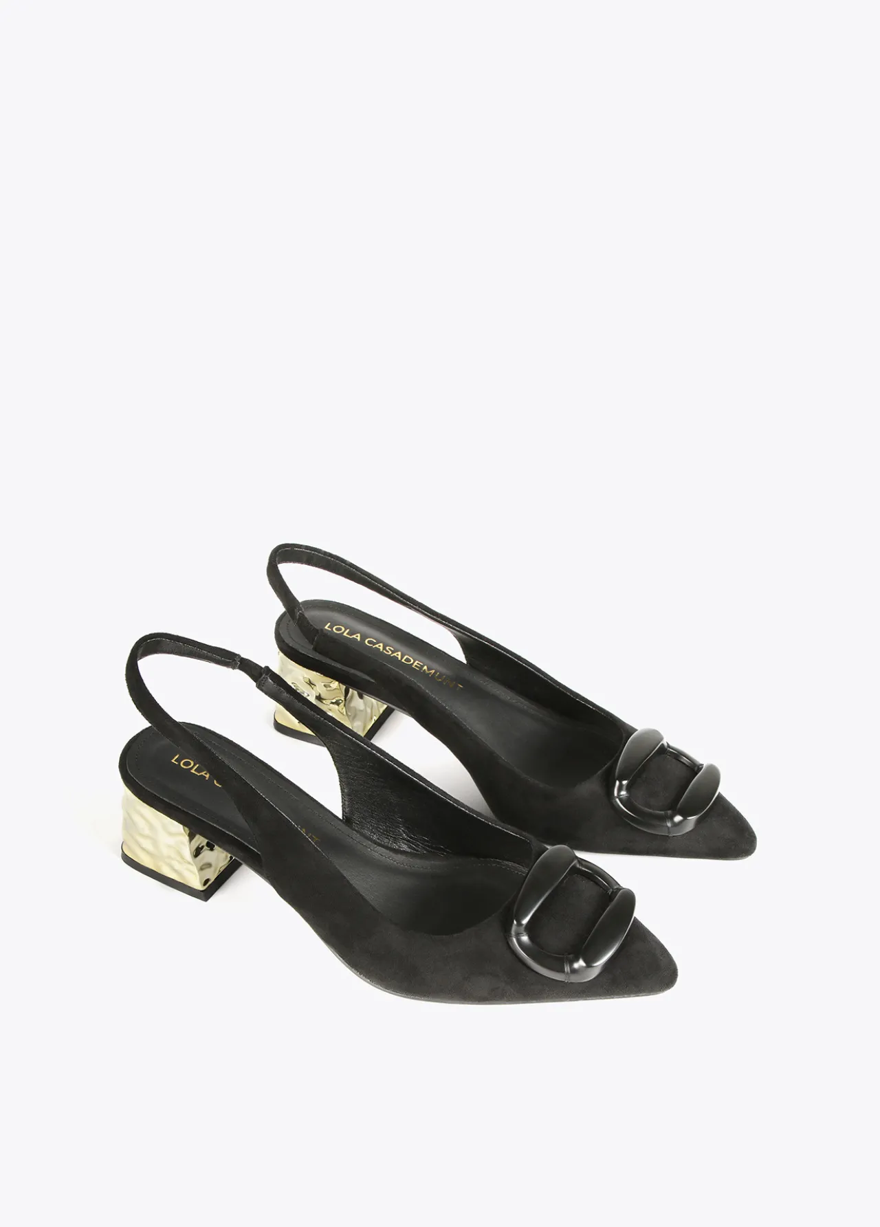 zapato_saln_abierto_1.webp Lola Casademunt Zapatos De Tacón<Zapato salón abierto NEGRO-METAL
