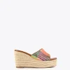 Lola Casademunt Calzado<Zueco plataforma multicolor MARRON-ROSA
